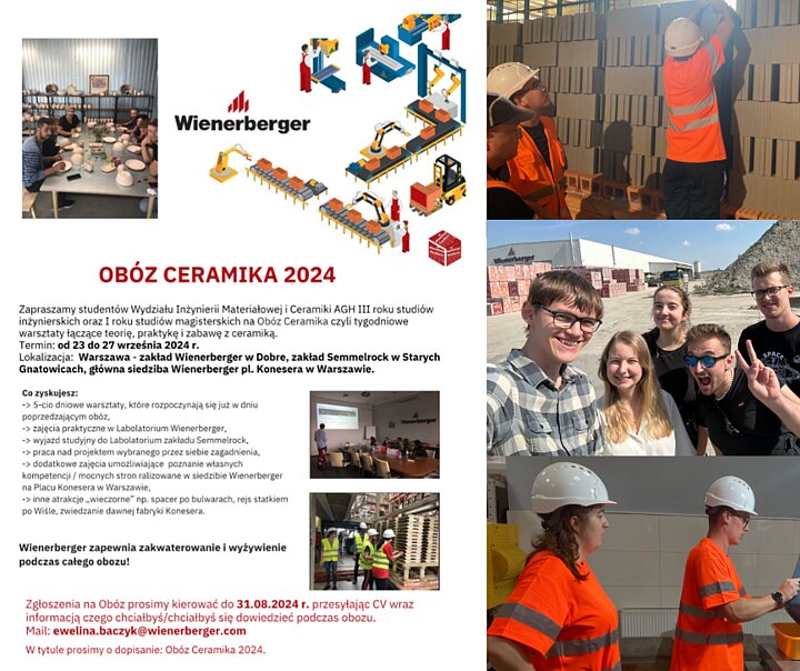 Obóz Ceramika 2024 plakat