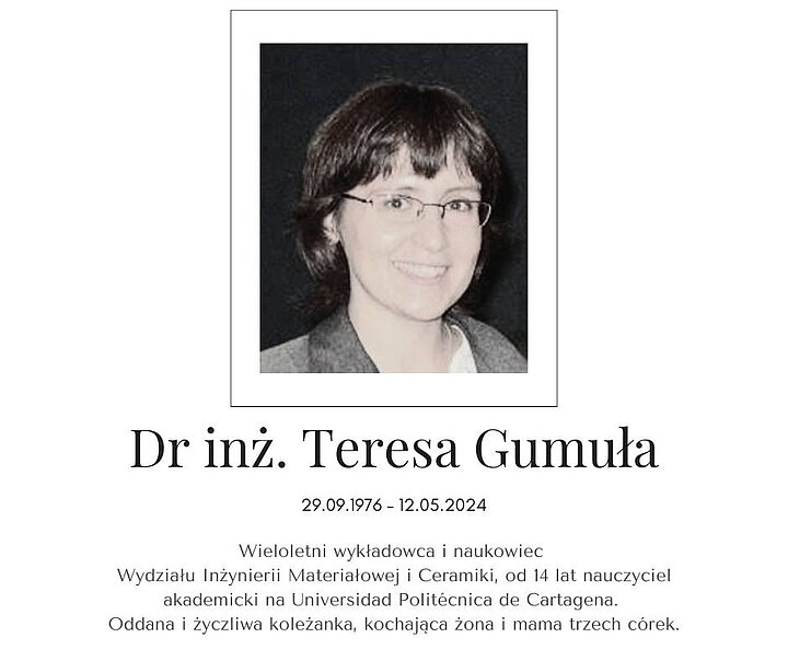 Dr inż. Teresa Gumuła